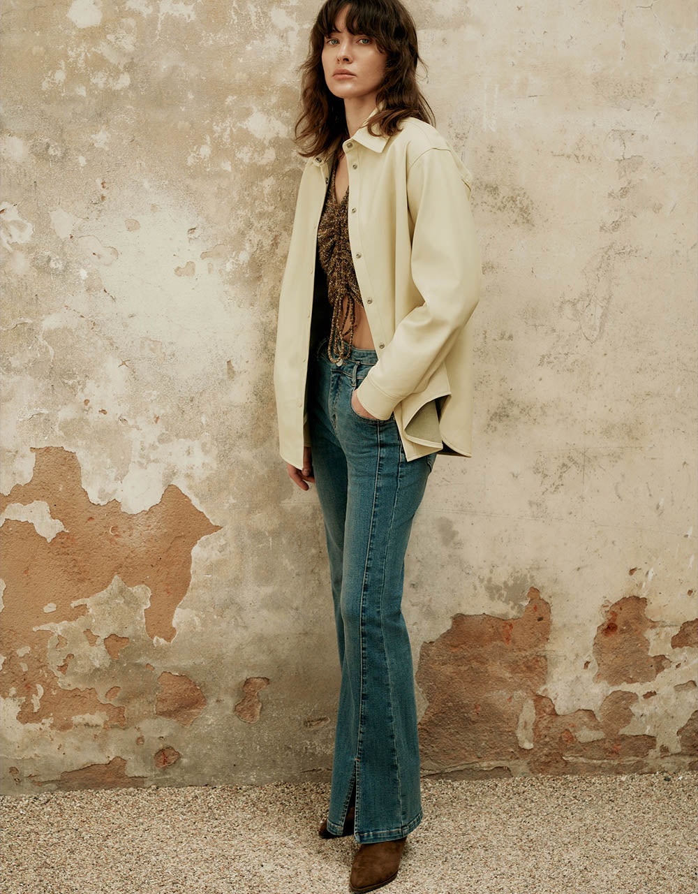 Vegan Leather Straight Jacket