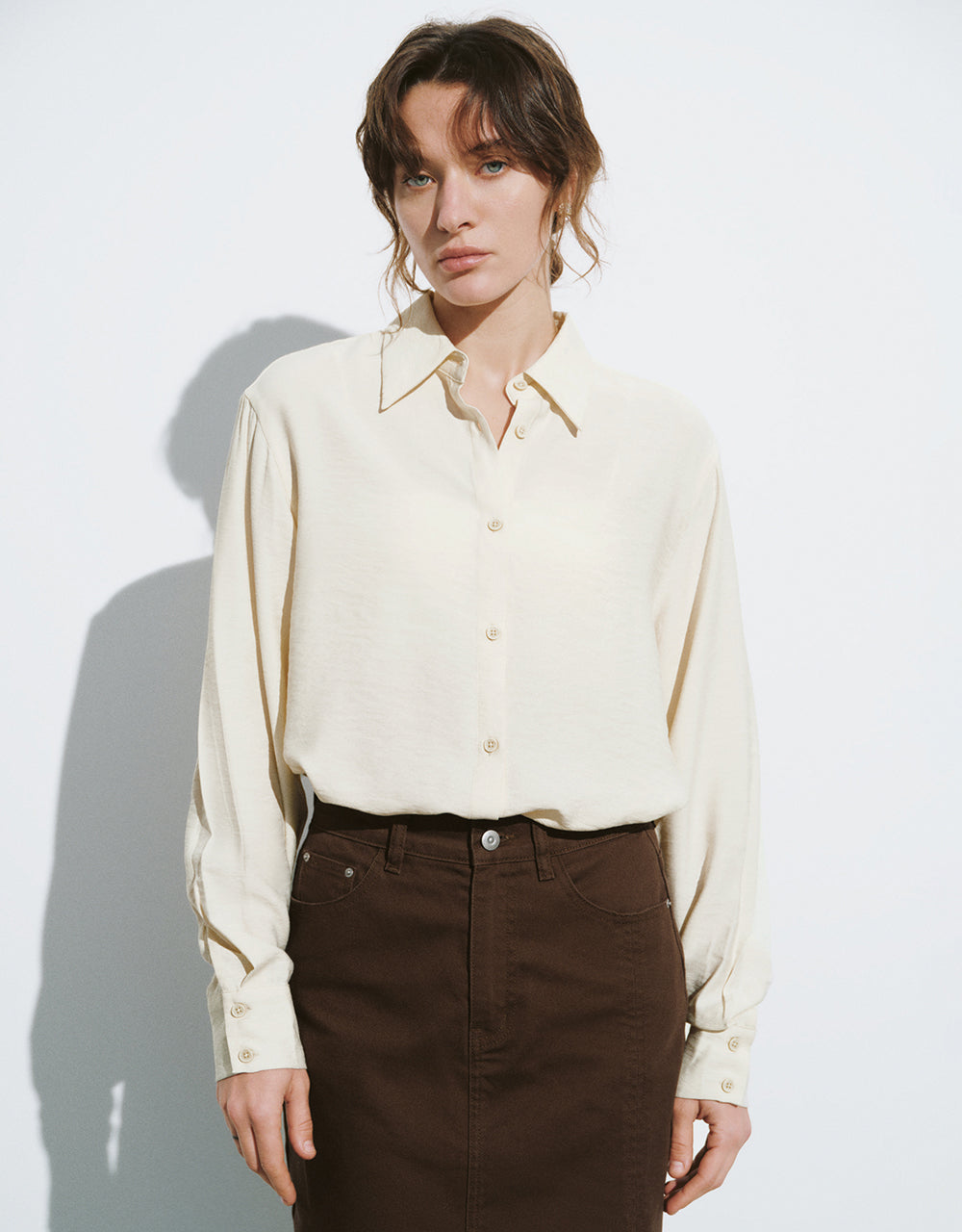 Straight Button Up Overhead Shirt