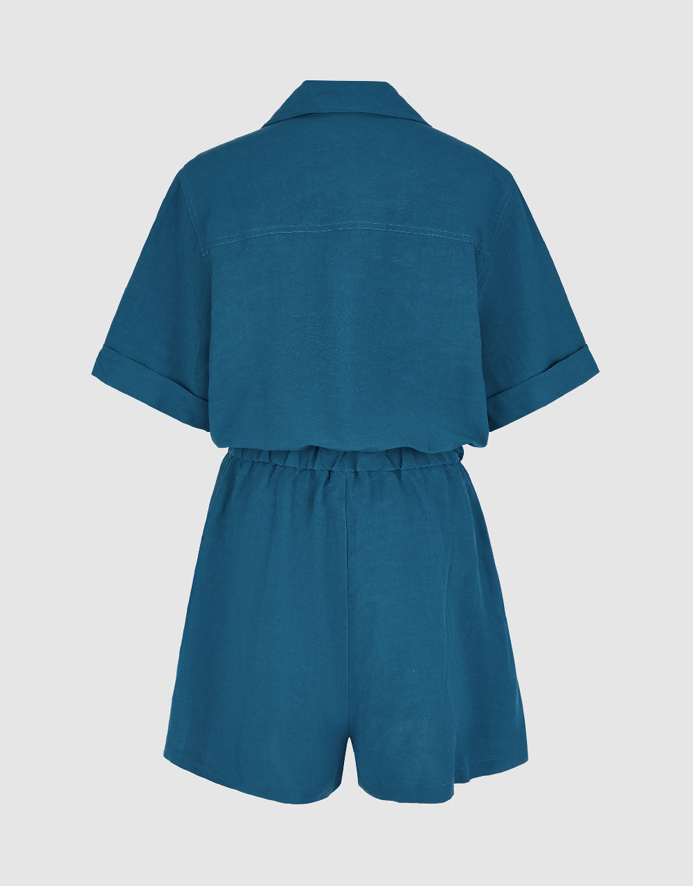 Elastic Waist Short Jumpsuit