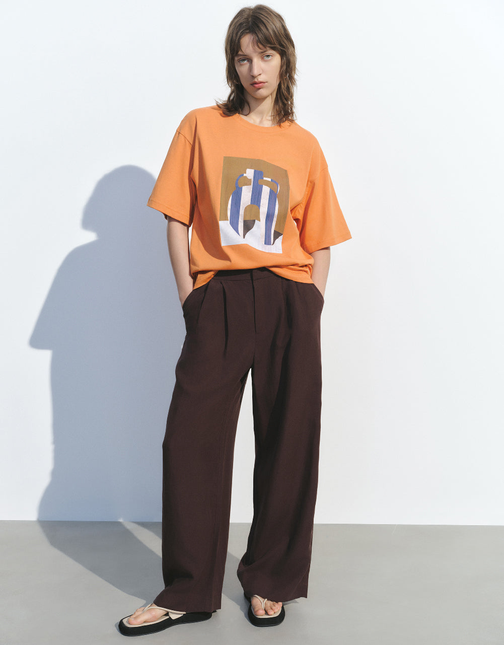 Loose Wide-Leg Pants