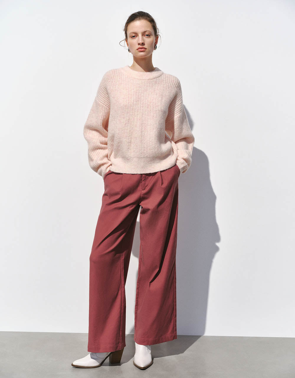 Tailored Wide-Leg Pants