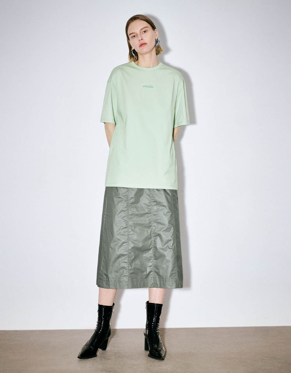 Midi A-Line Skirt