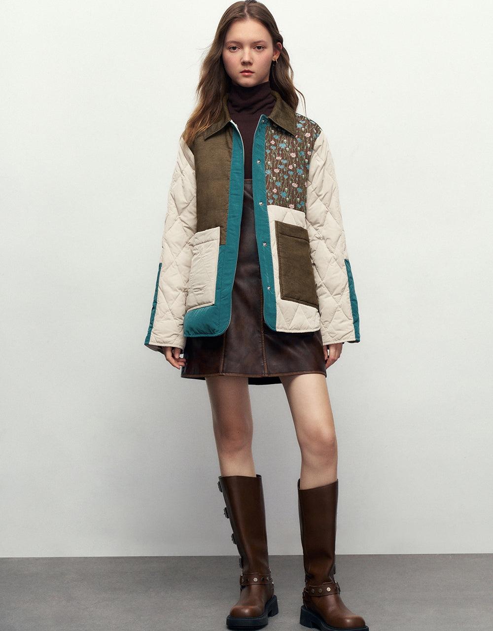Colorblocks Straight Down Jacket