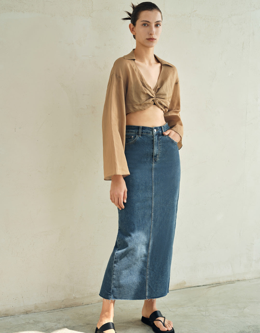 Twist Front Overhead Shirt