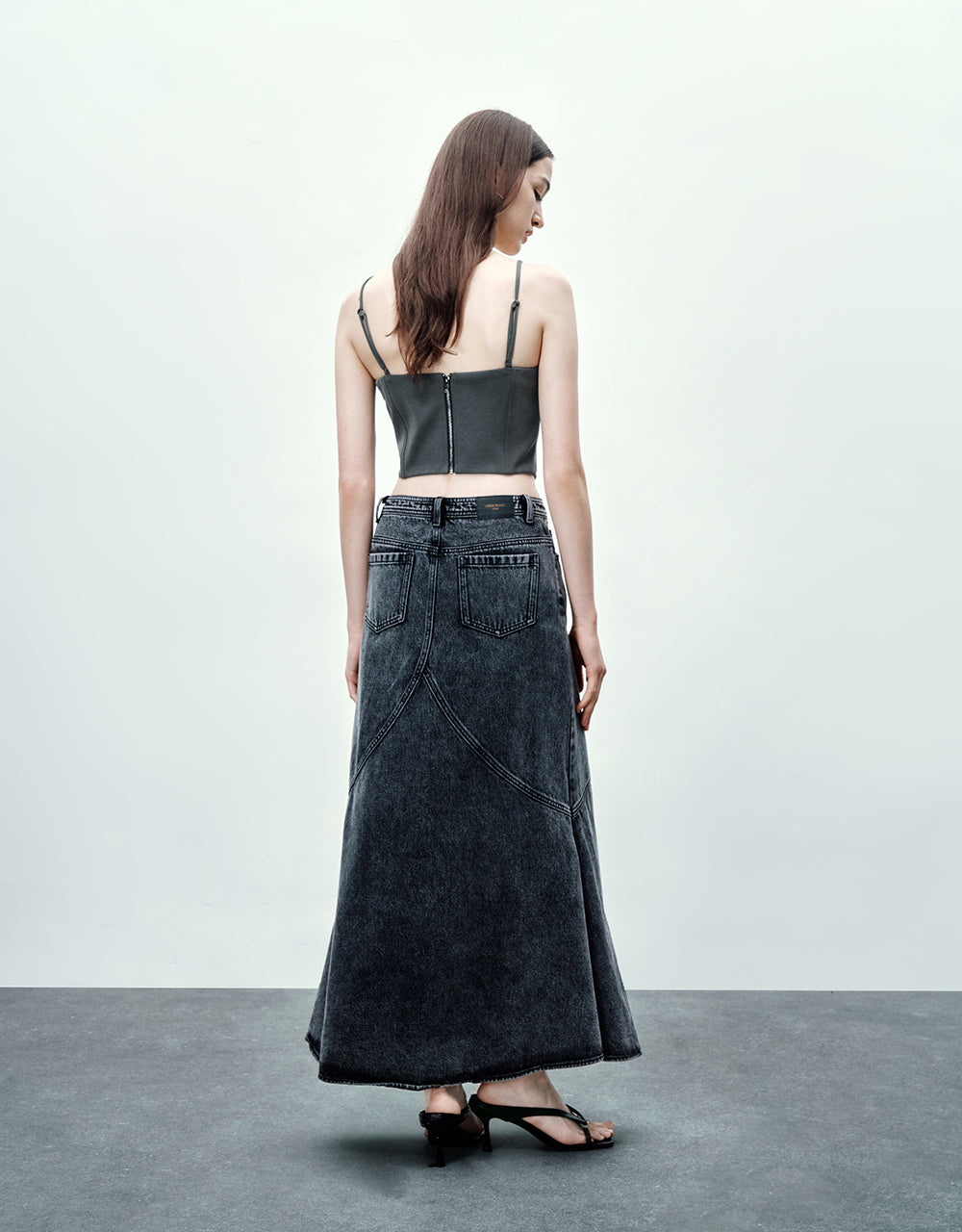 Lace Up Front Skinny Tank Top