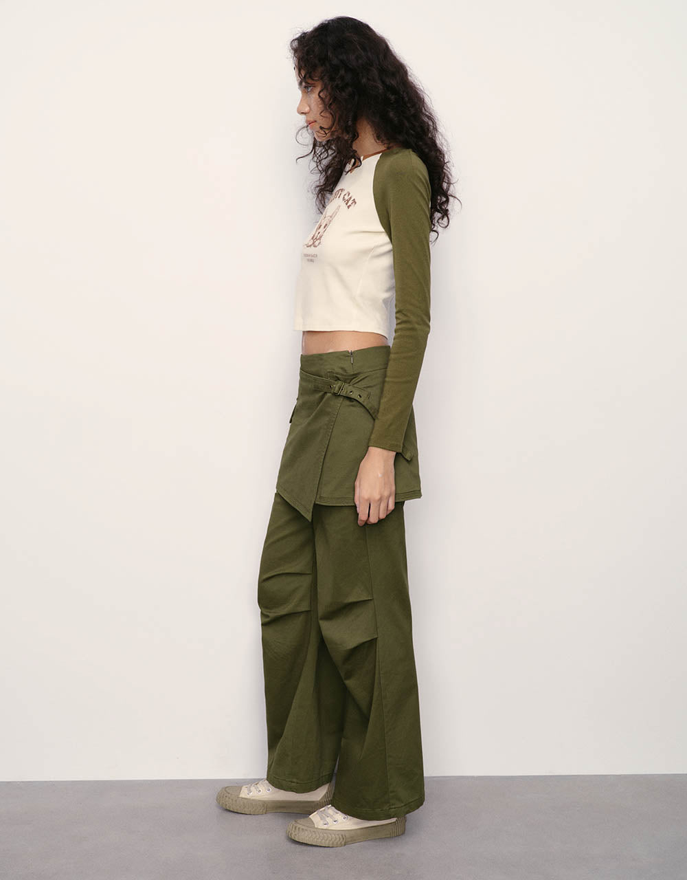 2 In 1 Straight Pants