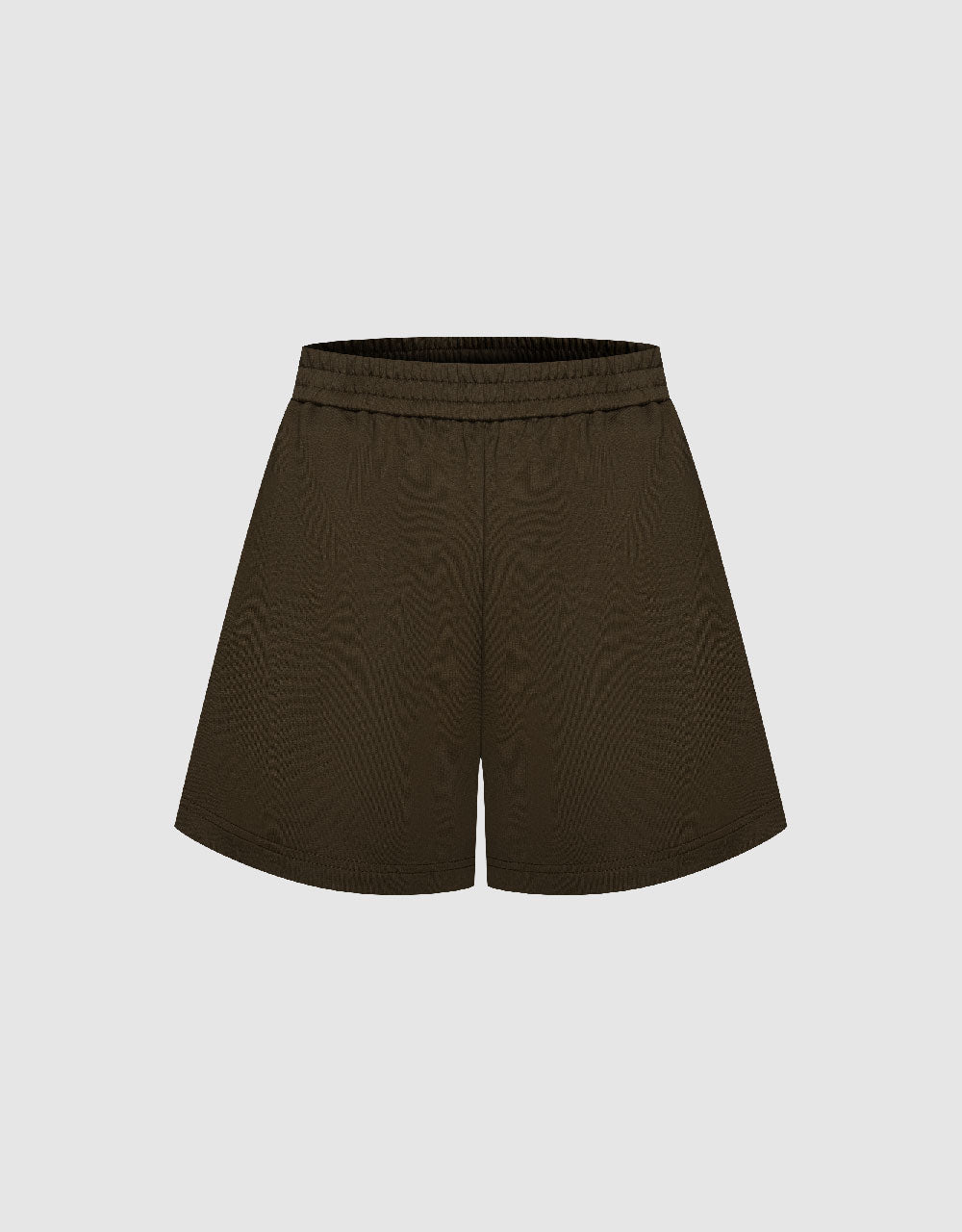 Elastic Waist Loose Knitted Shorts