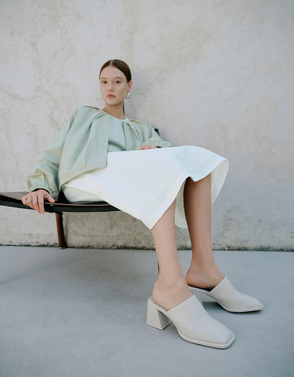 Zipper Front Metallic Jacket