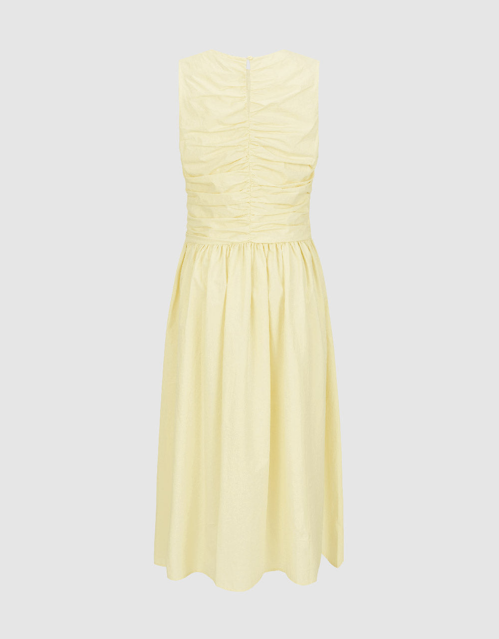 Sleeveless Crew Neck A-Line Dress