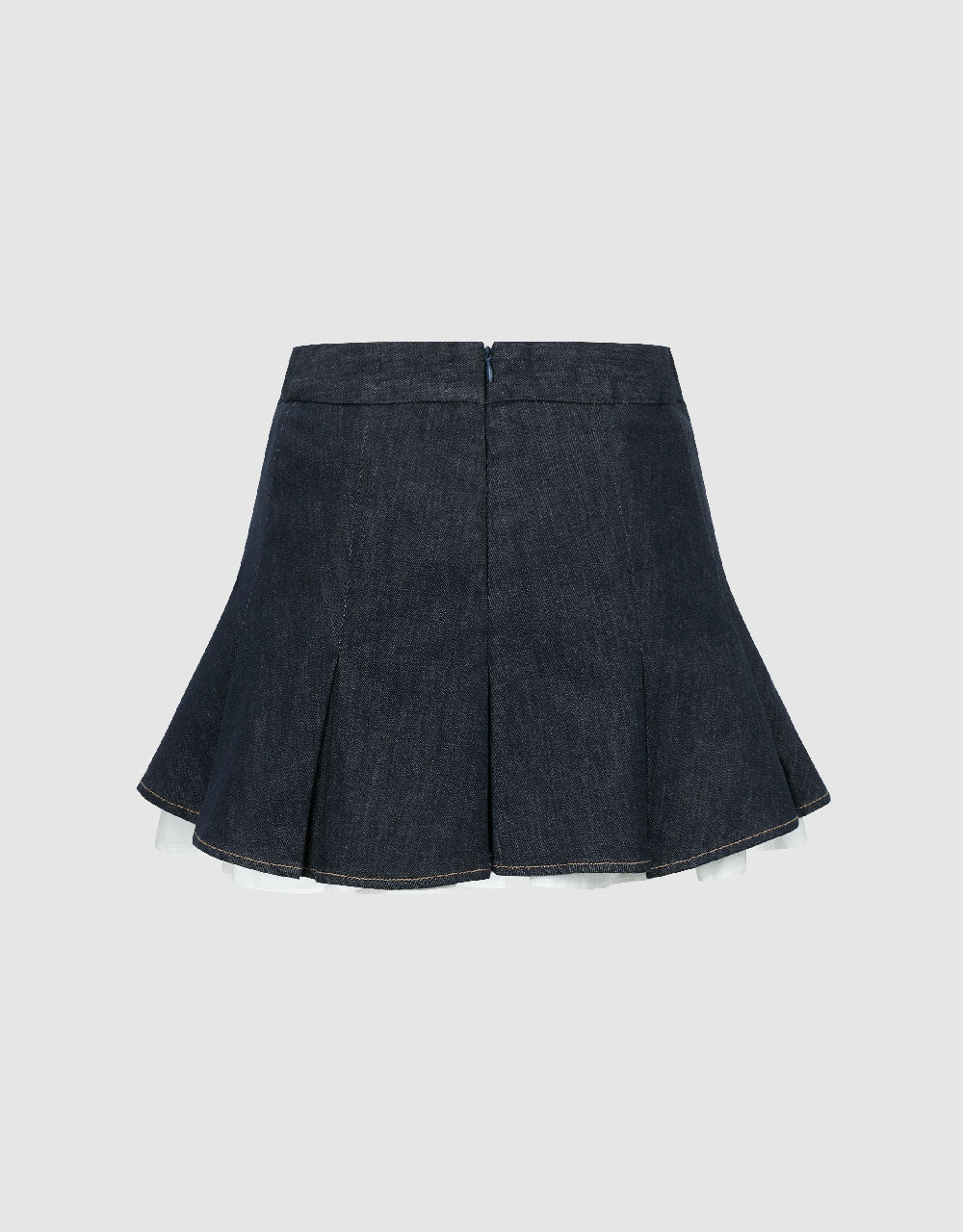 Mini A-Line Denim Skirt