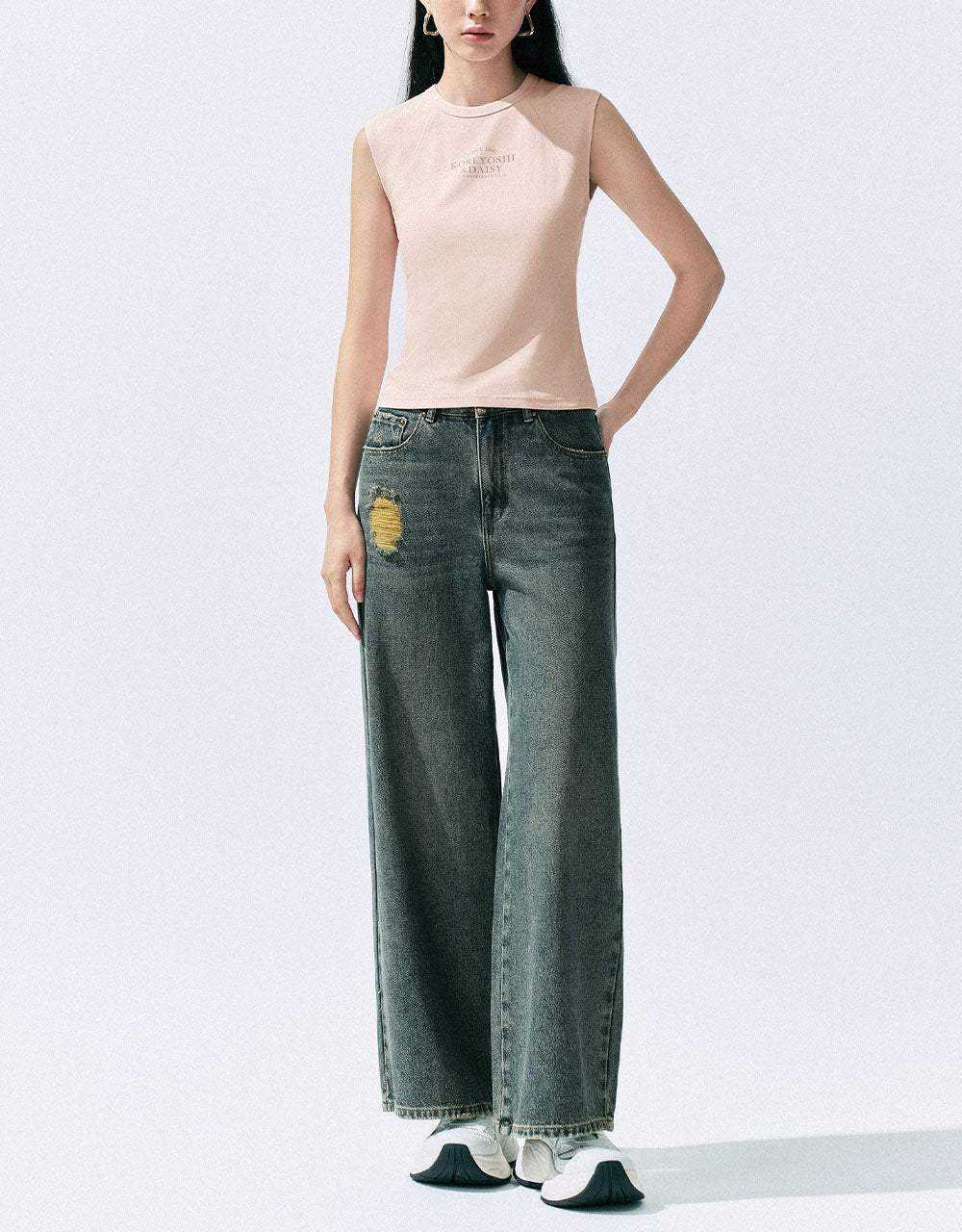 Crew Neck Knitted Tank Top