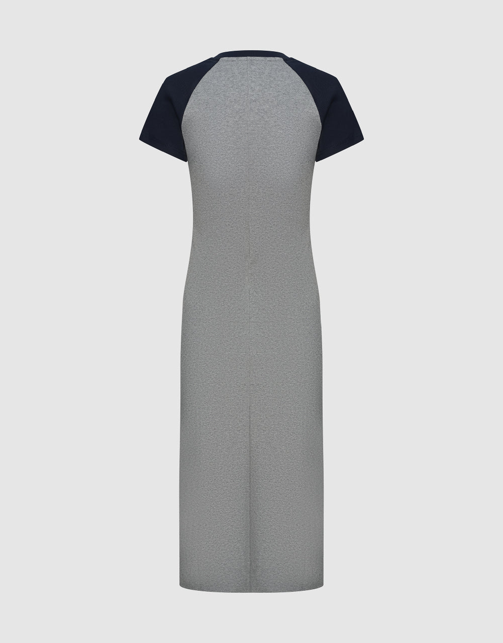 Letter Printed Crew Neck Straight Dress