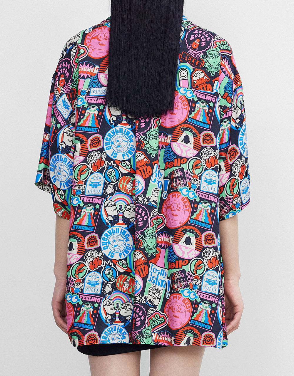 Minions Allover Print Button Up Shirt
