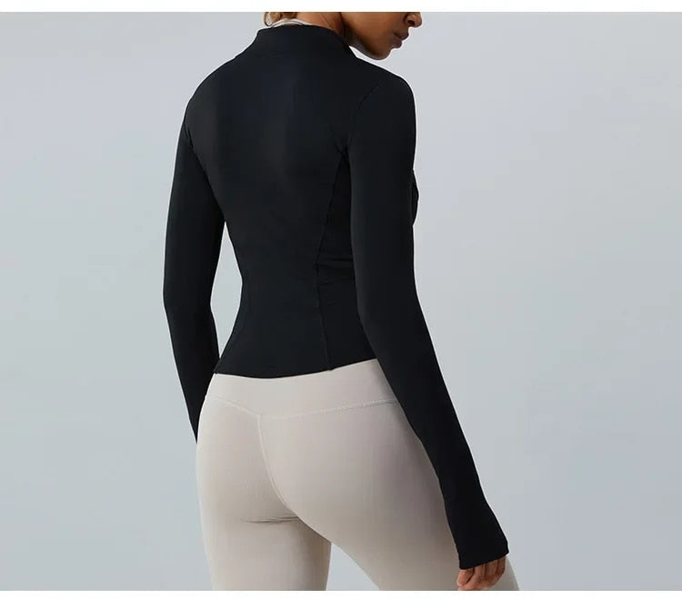 Elsie Zip Up Longsleeve Top