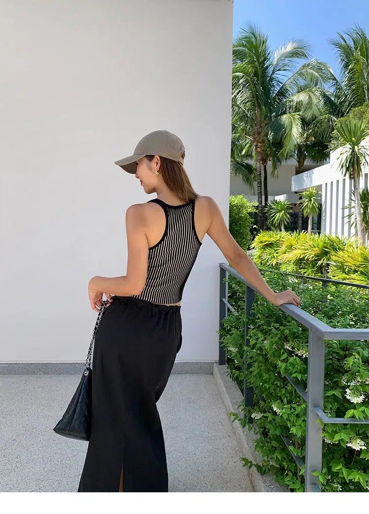 Neva Color Contrast Knitted Camisole