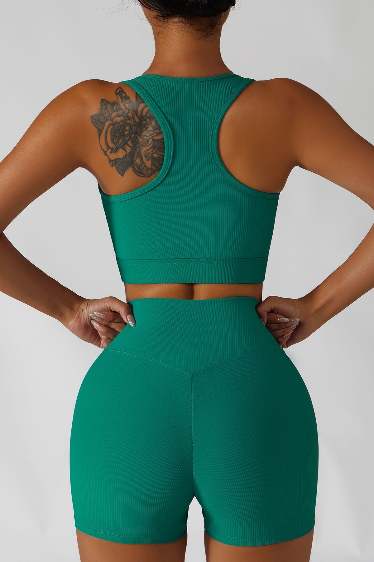 골지 레이서백 스포츠 브라