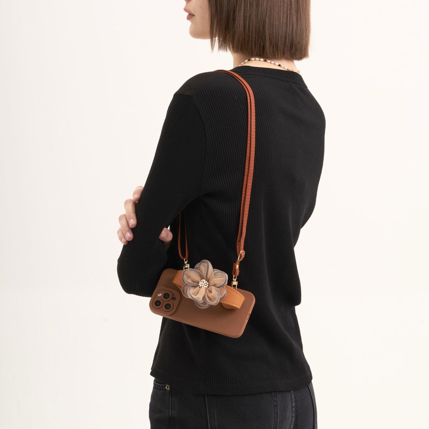 Flower Wristlet Phone Case