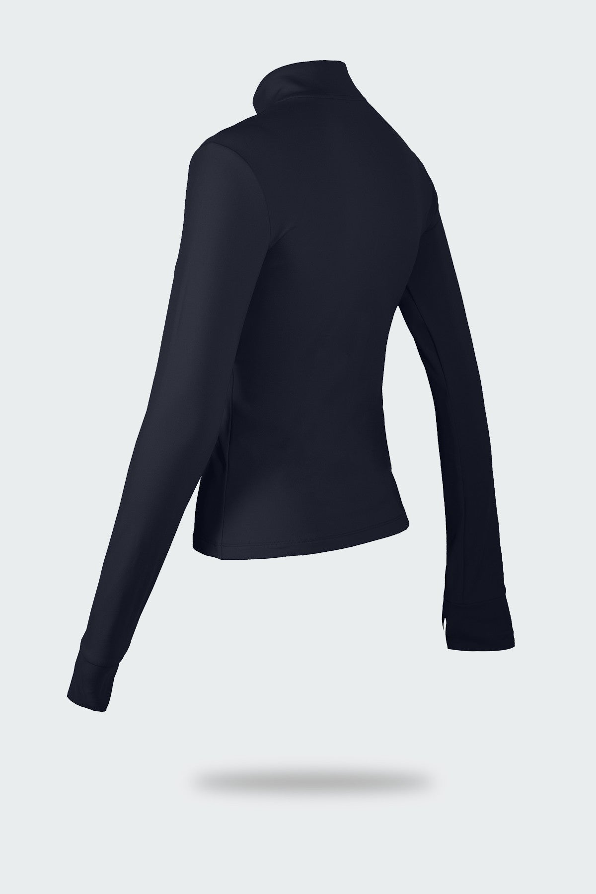 앞면 지퍼가 달린 플리스 트랙 재킷