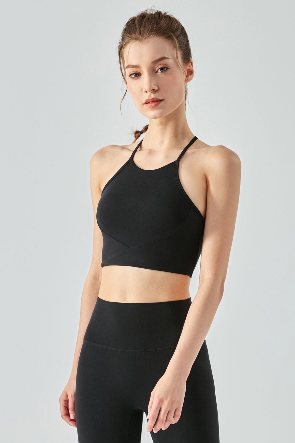 Y字型レーサーバックスポーツブラ