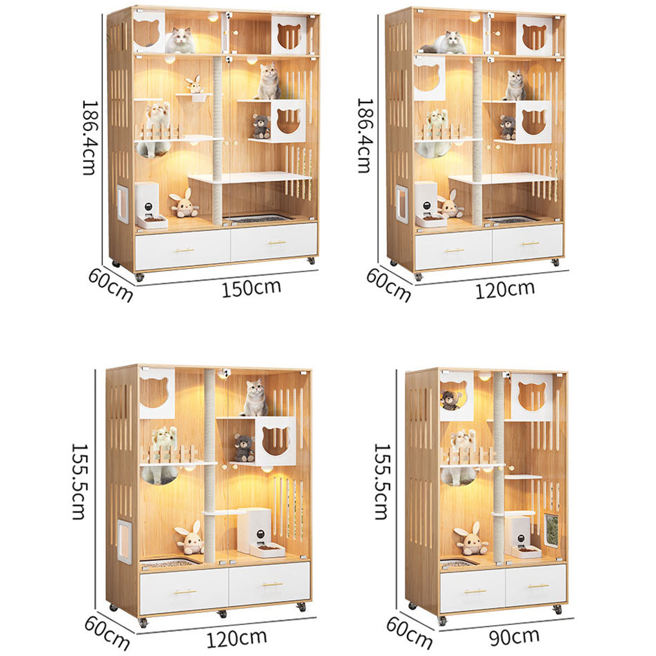 Extra Large Space Capsule Cat Villa Luxury Cat House