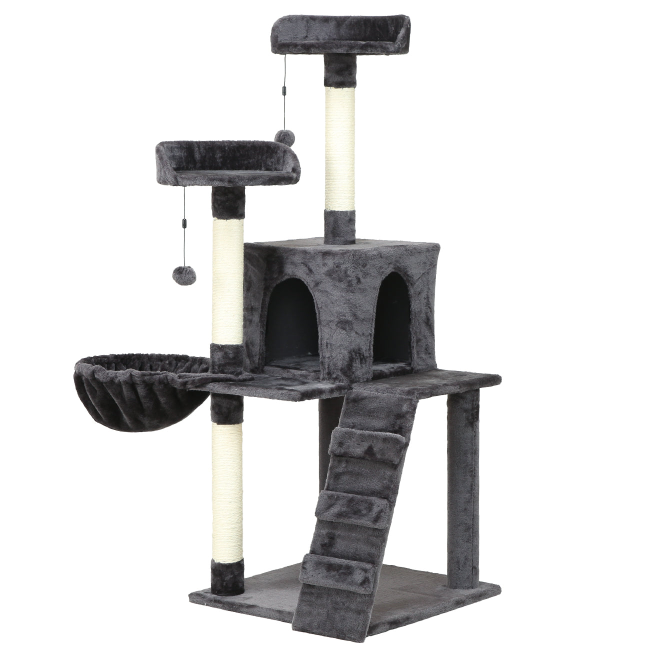 KZLAA 54in Cat Tree Cat Tower Condo Furniture Scratch Post