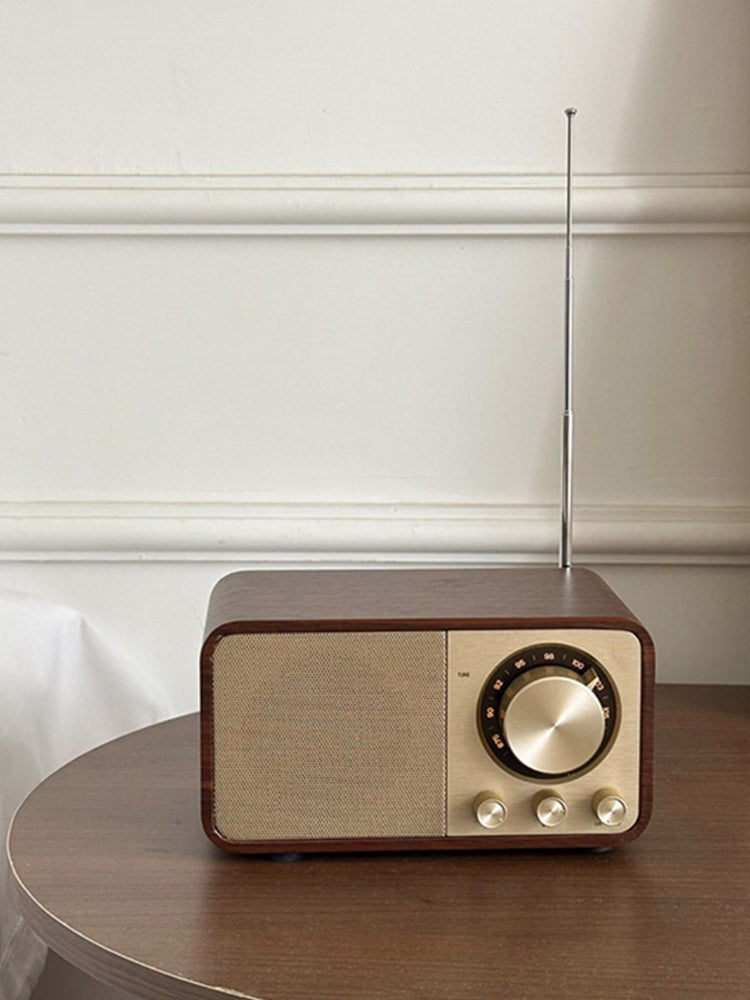 Walnut Retro Bluetooth Speaker Radio