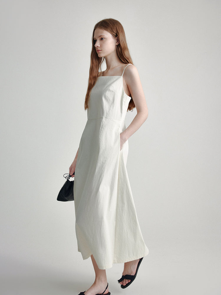 Minimalist Off-Shoulder Slim Fit Maxi Dress