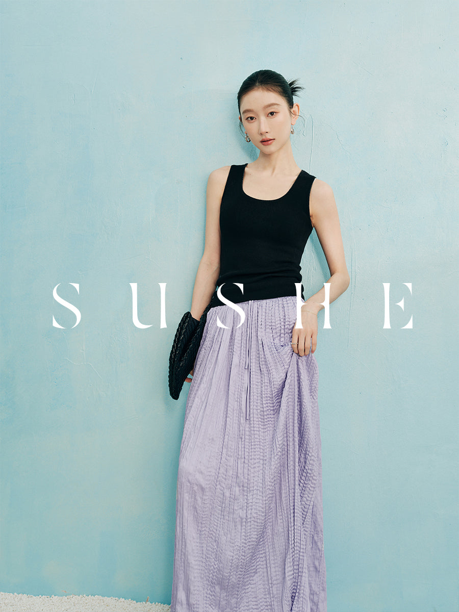 スカート RAWSTUDIO SATIN ANKLE-LENGTH SKIRT RAW STUDIO - satin ankle-length skirt-NAVY