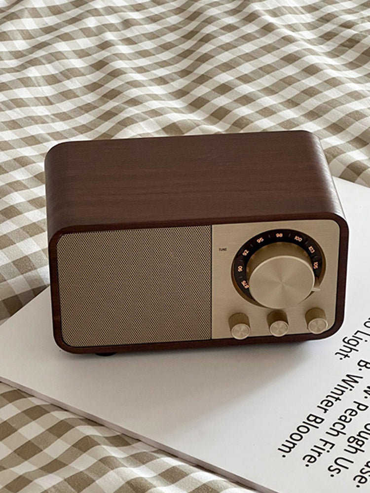 Walnut Retro Bluetooth Speaker Radio