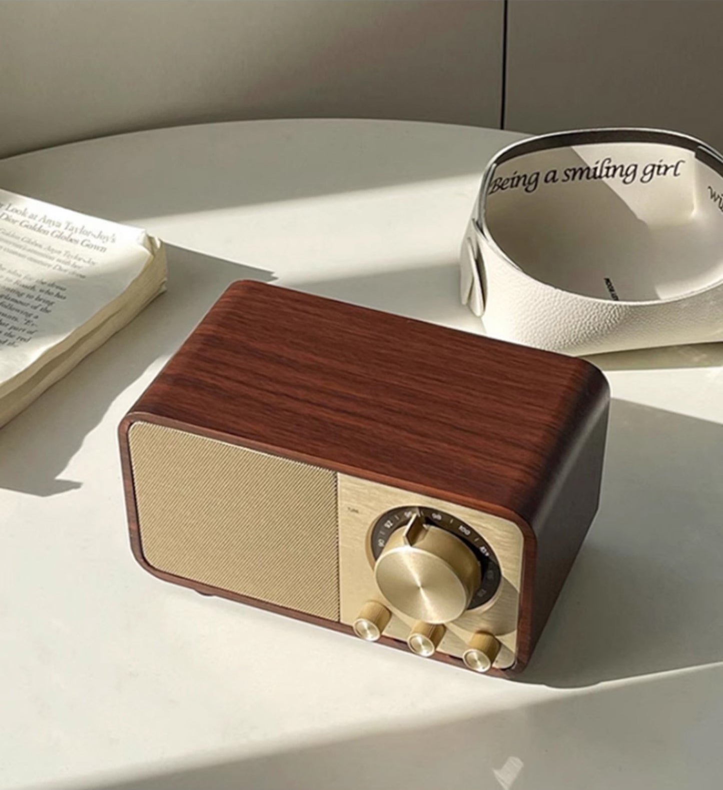Walnut Retro Bluetooth Speaker Radio