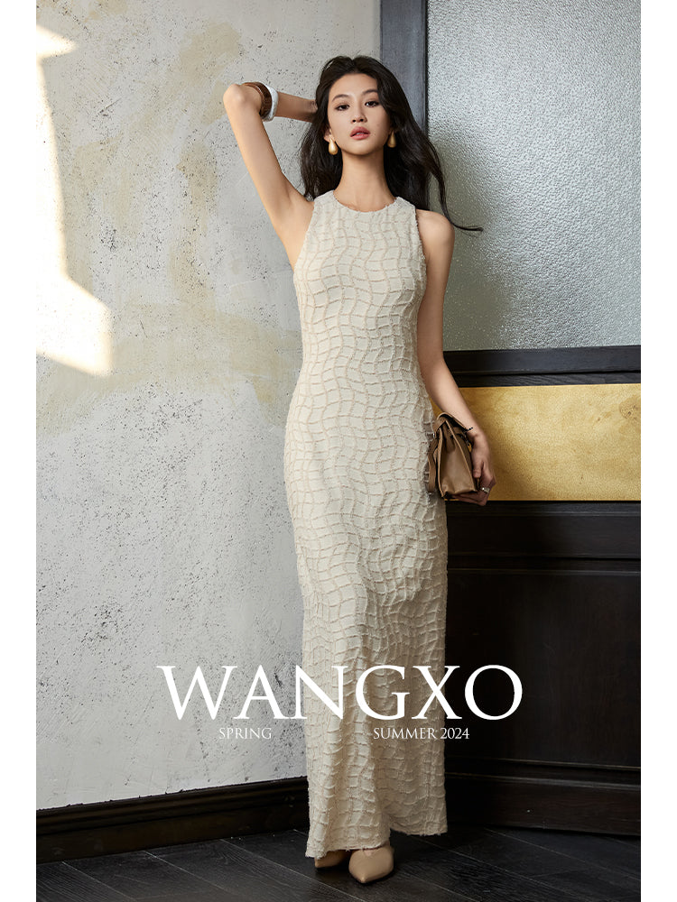 Lurex Fringe Waist Dress