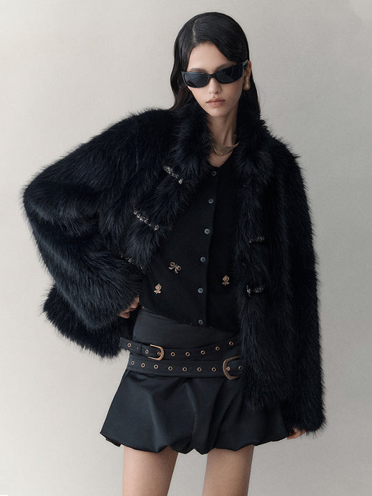 Ruxury Fluffily High-End Warm Elegant Fur-Jacket