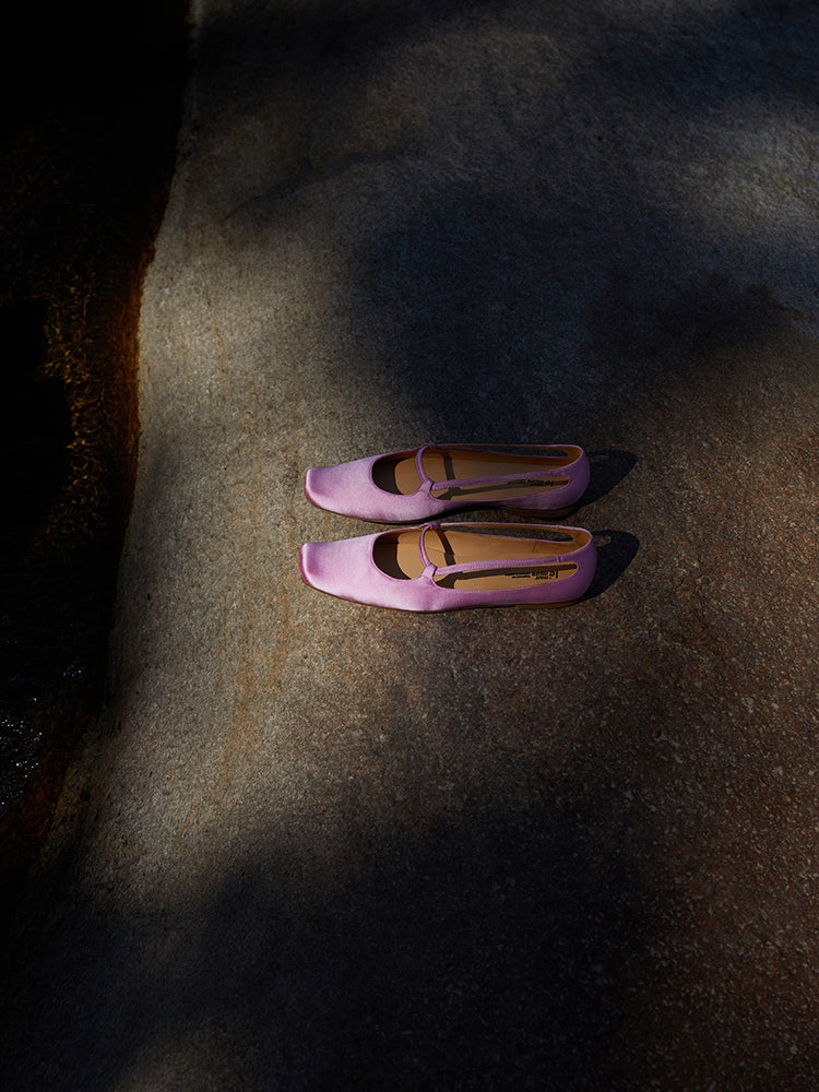 Silk Satin Ballet Flats