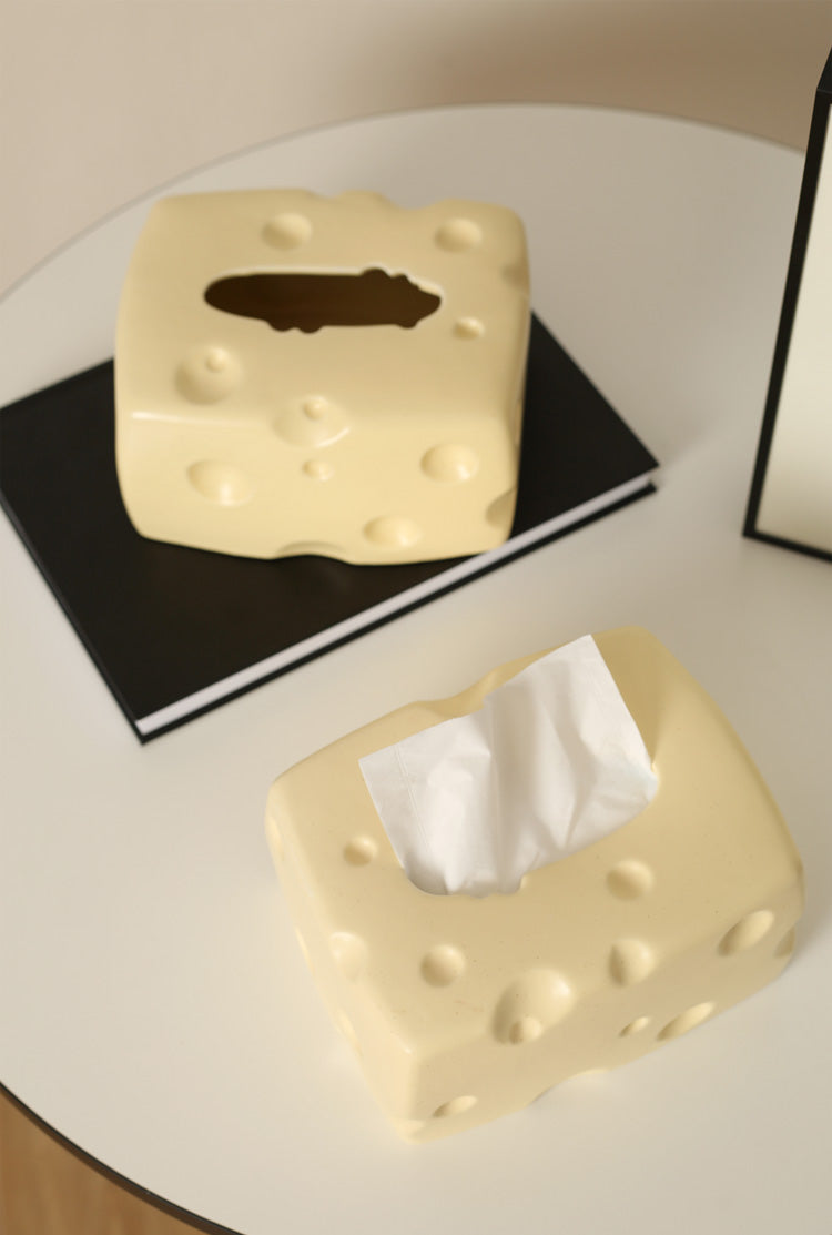 Cheesy Ceramic Tissue Box