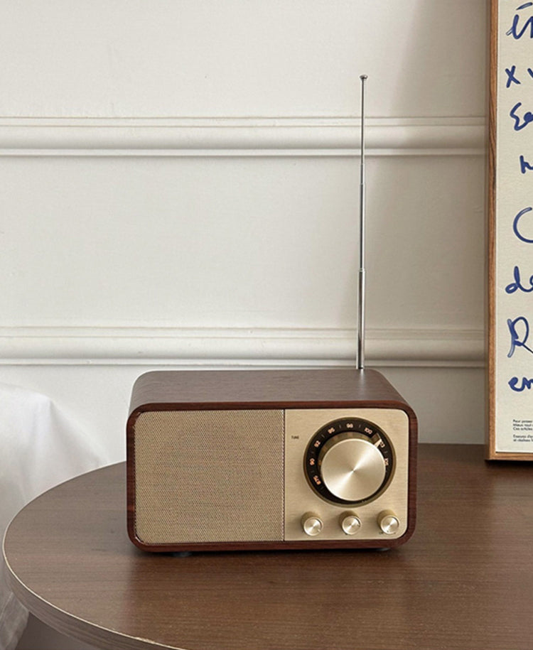 Walnut Retro Bluetooth Speaker Radio