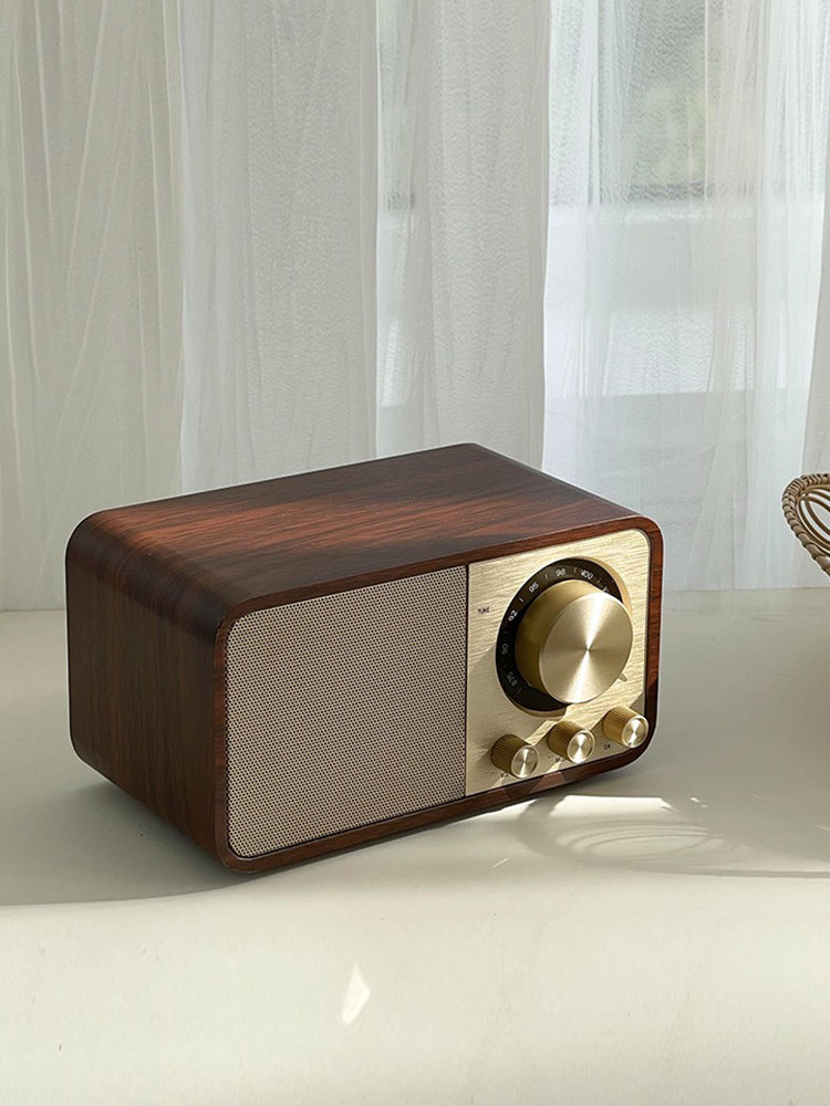 Walnut Retro Bluetooth Speaker Radio