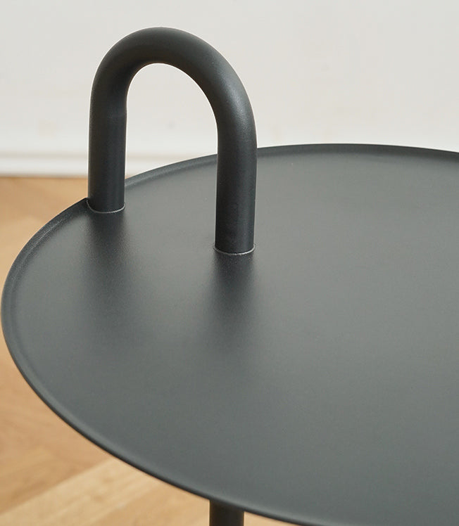 Elegante Granite Silhouette Side Table