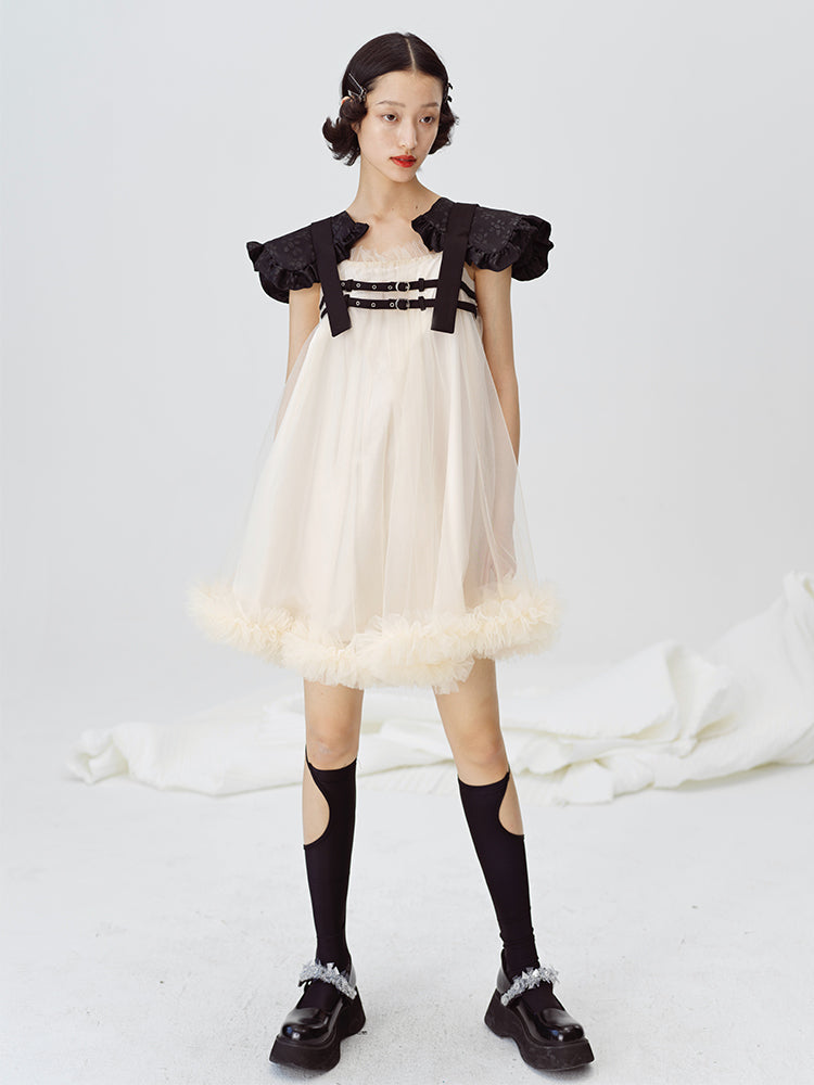 Shoulder Pads Short Girly Fairy Dress – FancyAdd
