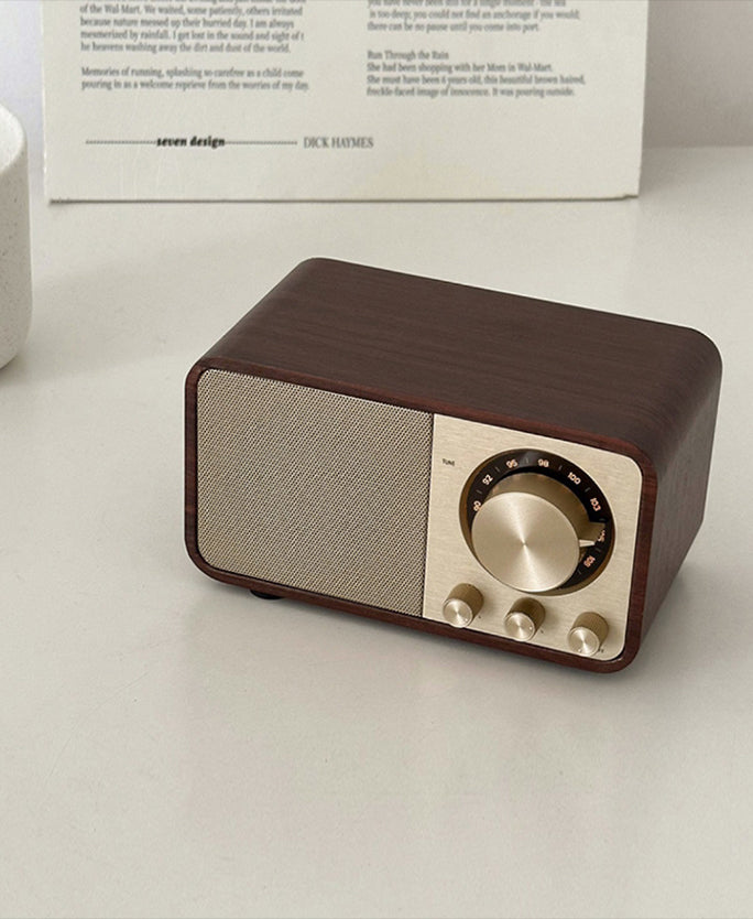 Walnut Retro Bluetooth Speaker Radio