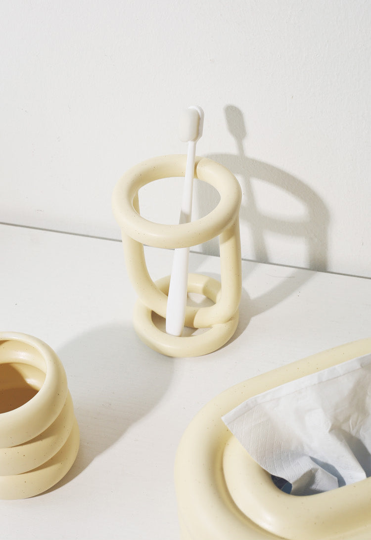 LuxeClean Toothbrush Holder