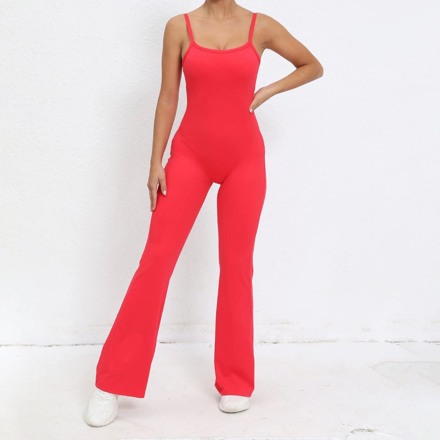 Essential Strappy Flared Jumpsuit