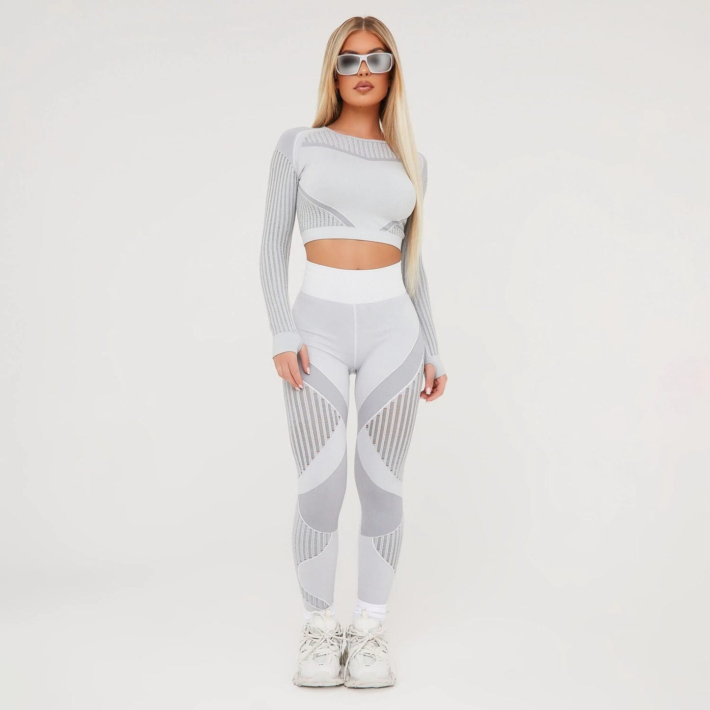 Laser Cut Longsleeve & Leggings Set