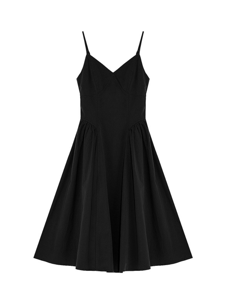 V-neck Tie Waist Dress