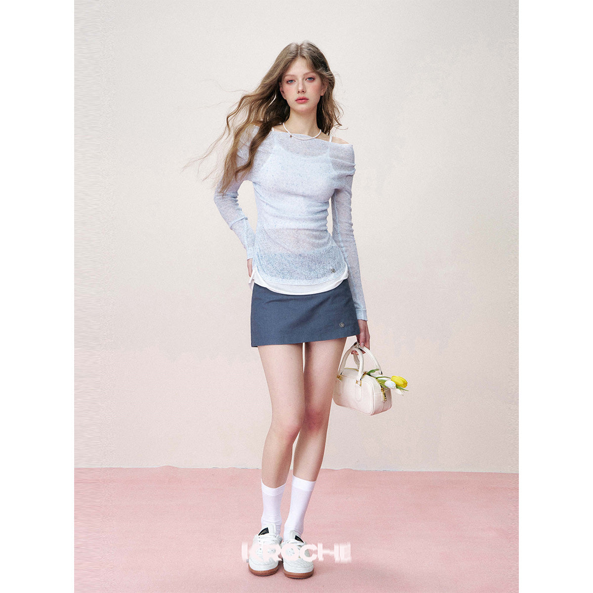 Kroche Super-Soft Fake-2-Piece Cotton Top