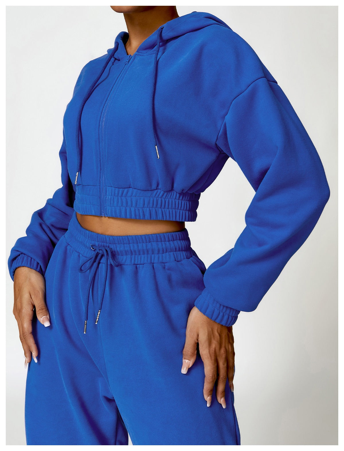 Mona Luxe 지퍼 스웨트수트 