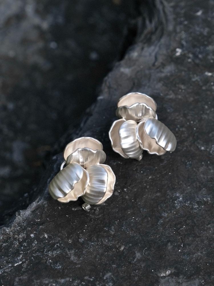 “Moonlight Shell” Minimalist Designer Earrings