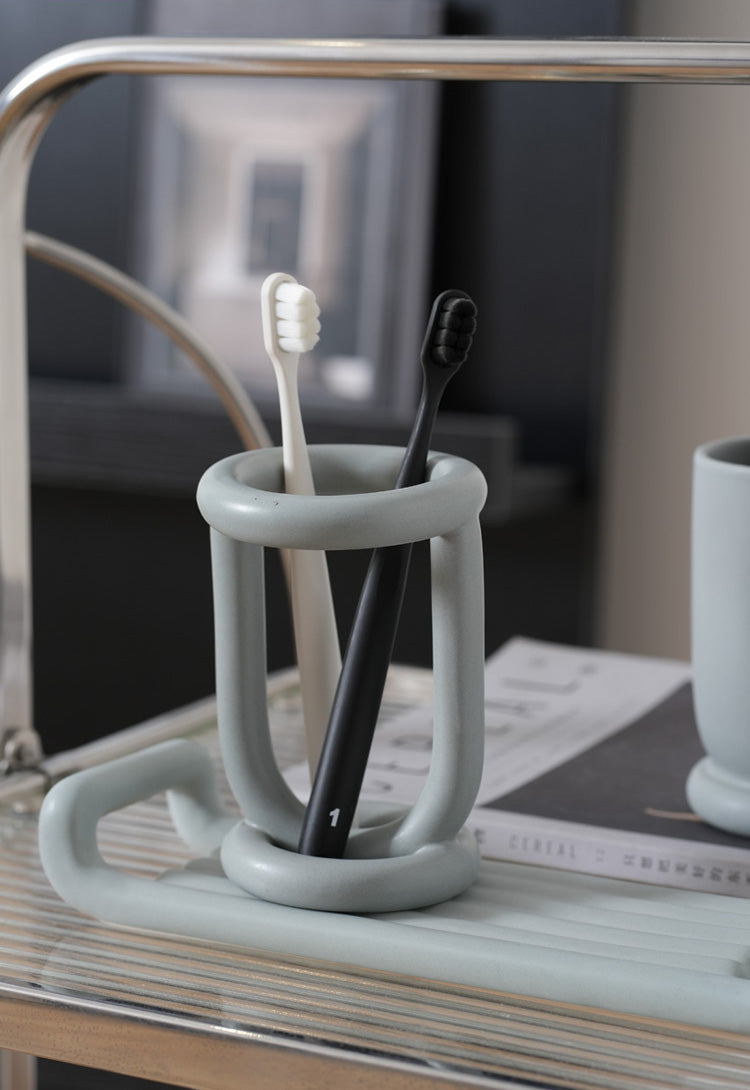 LuxeClean Toothbrush Holder