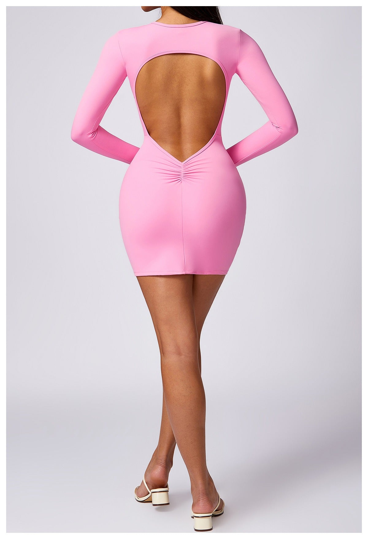 Scrunch Robe Bella Backless Scrunch Dress – FancyAdd
