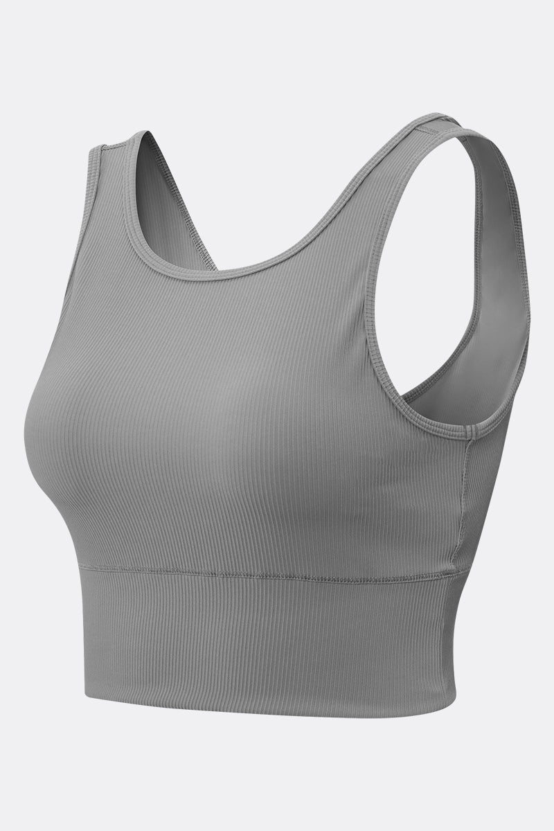 Ribbed Reversible Crop Tank Top