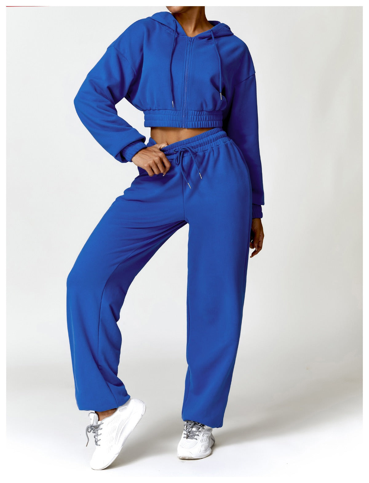 Mona Luxe 지퍼 스웨트수트 